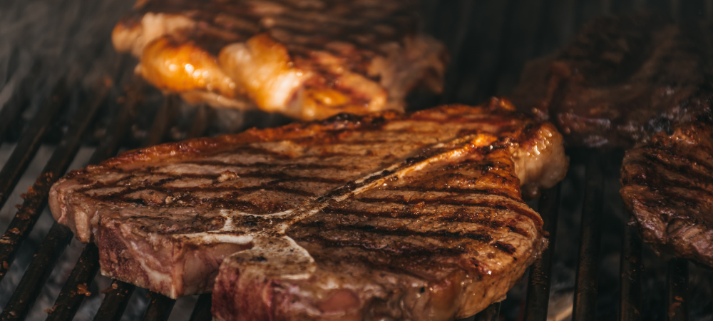 Flame-grilled steak and classic Napa Cab