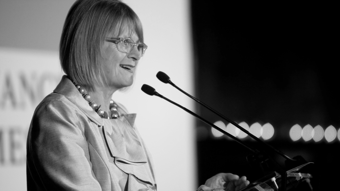 Jancis Robinson at a Financial Times Charity Wine Dinner in 2010