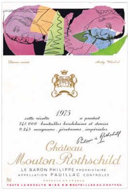 Andy Warhol turned his attention to Baron Philippe himself for the 1975 vintage.